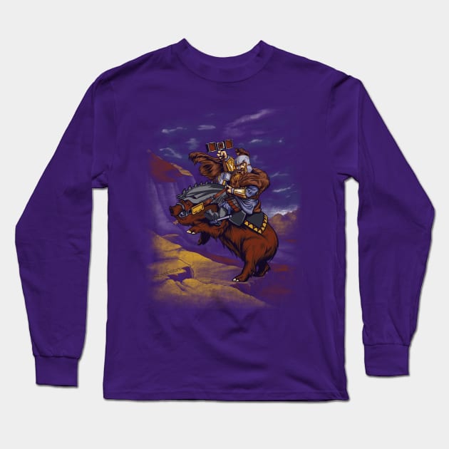 Crossing Lonely Mountain Long Sleeve T-Shirt by poopsmoothie